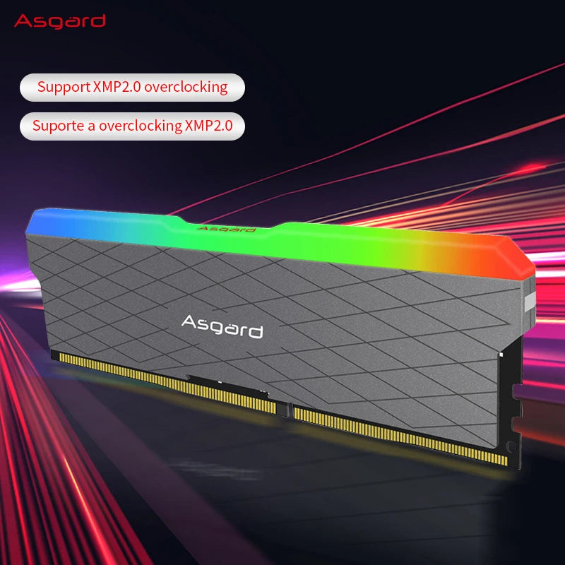 Asgard W2 series RGB RAM ddr4 8GBx2 16GBx2 3200MHz PC4-25600 1.35V dual channel stunning desktop memory ram