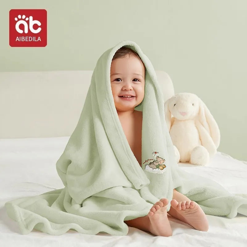 AIBEDILA Children's Bath Towels for Babies Newborn Baby Products Stuff Things Care Cotton Gauze Absorbent Baby Bath Towel AB2938